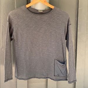 Zara Girls Charcoal L/S Top Size 11/12